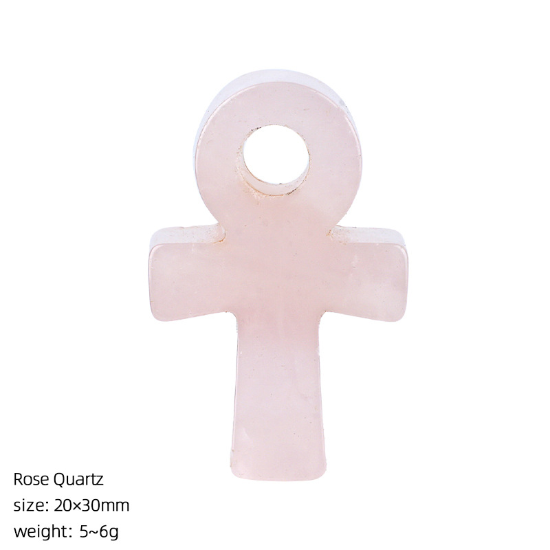 Rose Quartz Ankh Cross Pendant - Jewelry Making Michaels recension och pris
