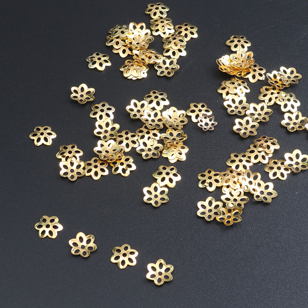 100Pcs Flower Bead Caps for Br - Jewelry Making Bali recension och pris