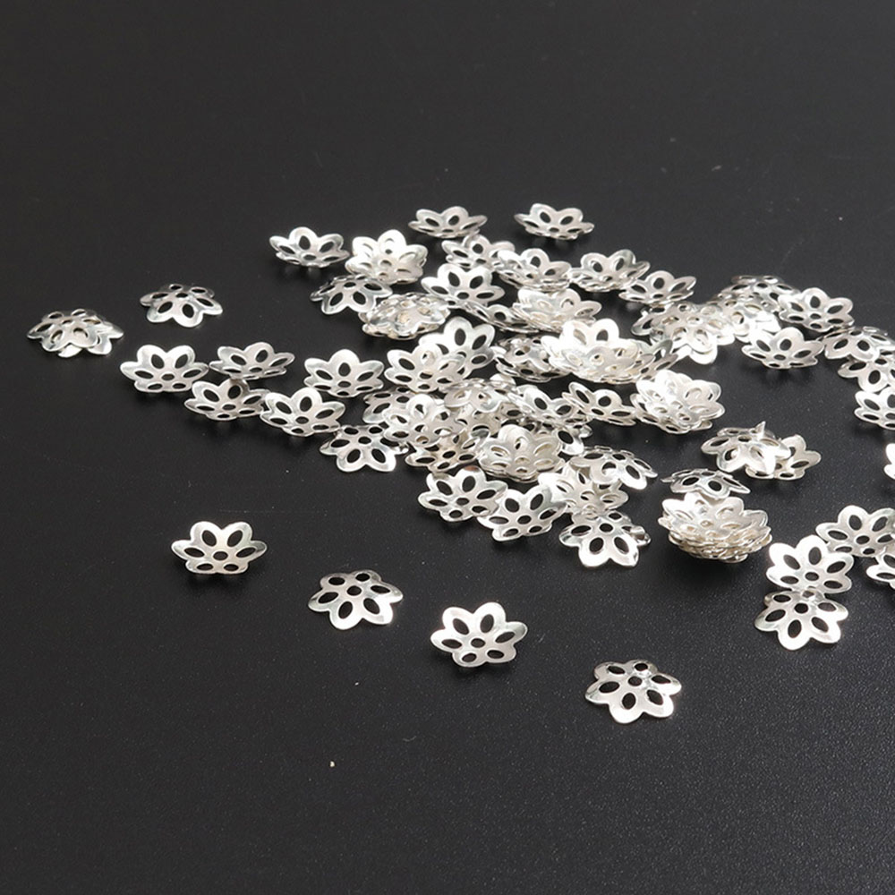 100Pcs Flower Bead Caps for Br - Jewelry Making Bali recension och pris