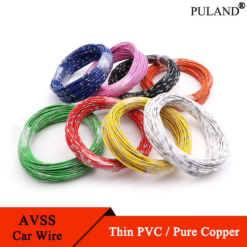 5~50m AVSS Automotive Wires Pu - Wire 22 Gauge Copper recension och pris