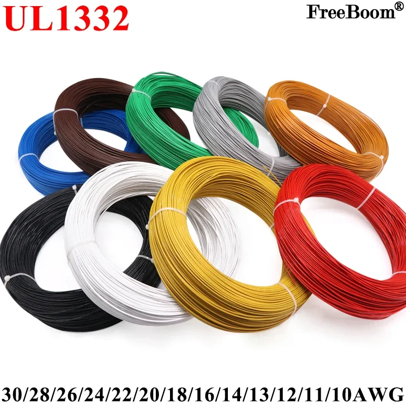 5M/10M UL1332 PTFE Wire 30/28/ - Wire 22 Gauge Copper recension och pris
