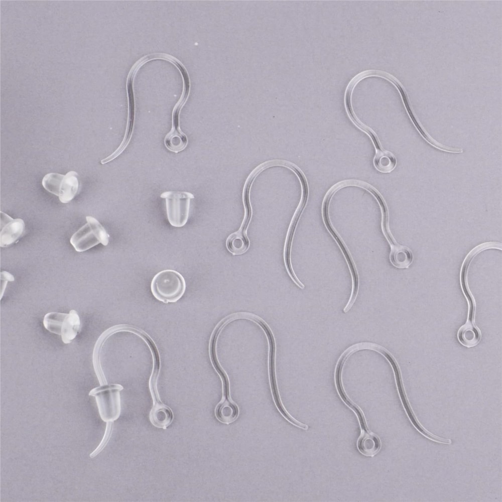 40pcs Clear Plastic Earring Ho - Jewelry Making Wire recension och pris