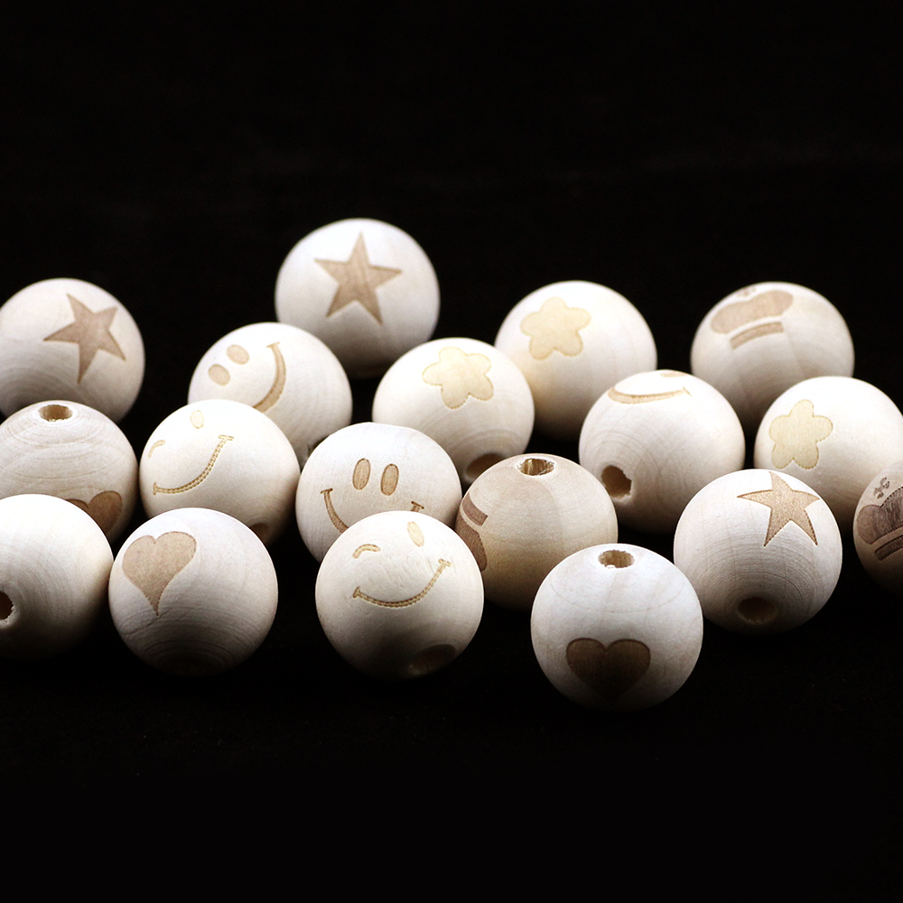 10pcs 20mm Round Natural Wood  - Jewelry Making 4 Year Old recension och pris