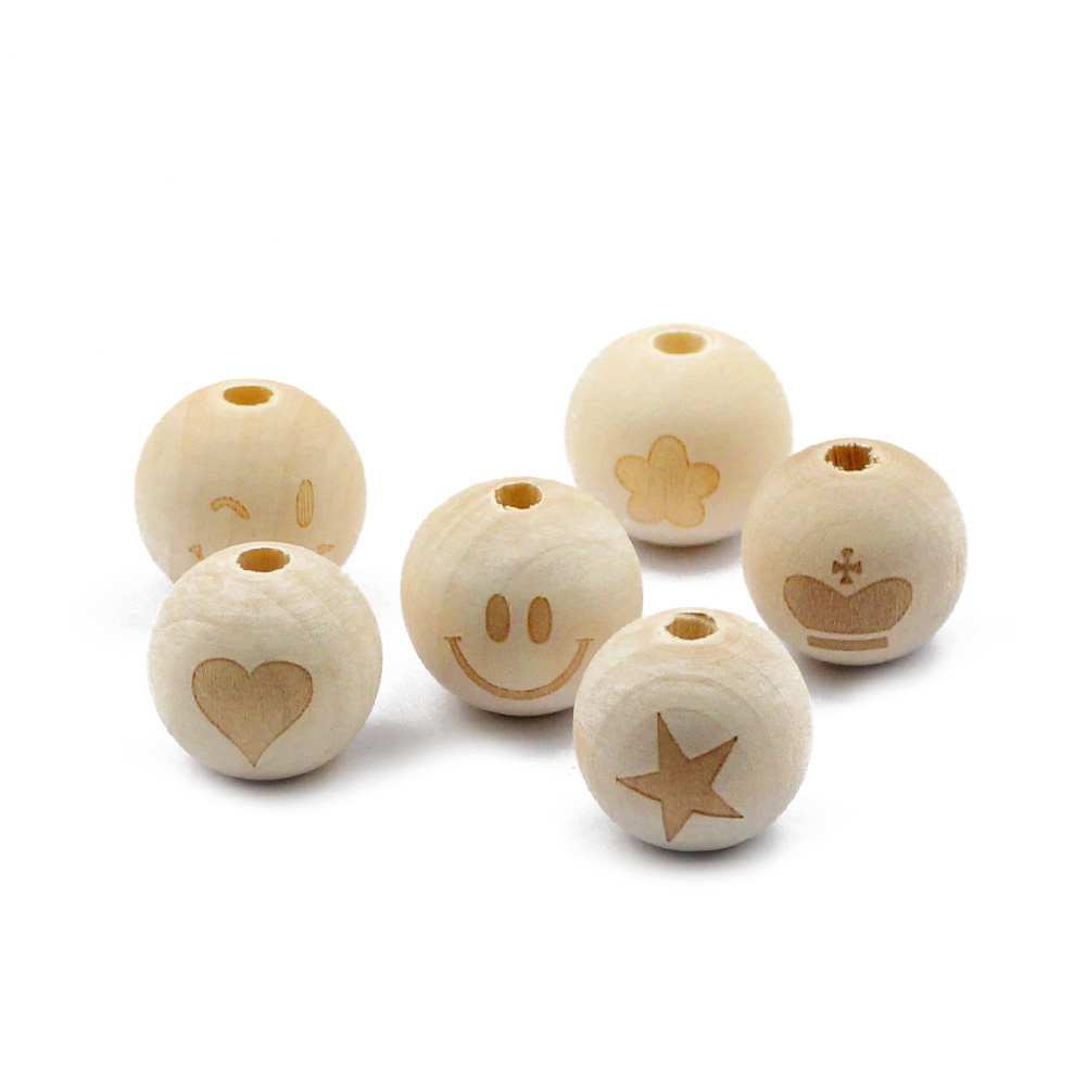 10pcs 20mm Round Natural Wood  - Jewelry Making 4 Year Old recension och pris