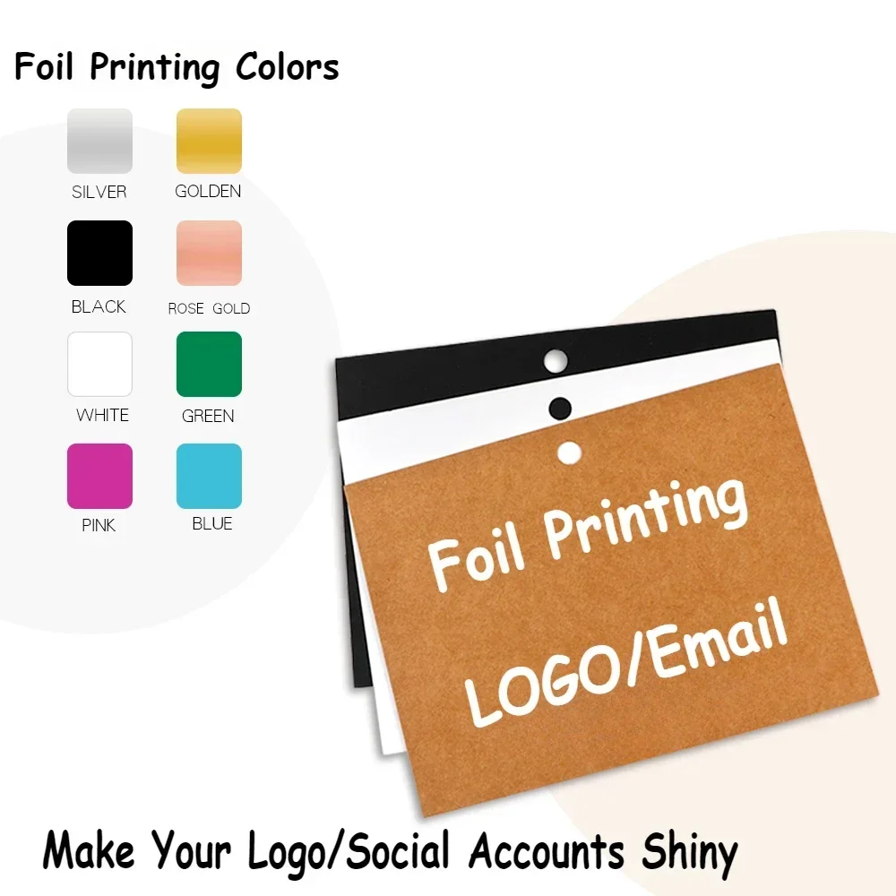 100PCS Shiny Brand Logo Person - Jewelry Making Business recension och pris