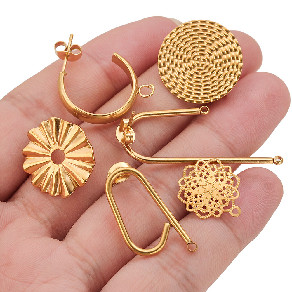 10pcs Stainless Steel Earrings - Jewelry Making Supplies Wholesale recension och pris