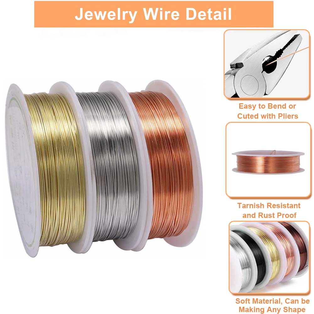 1pc 0.2-1mm Coppers Jewelry Wi - Jewelry Making Wire recension och pris