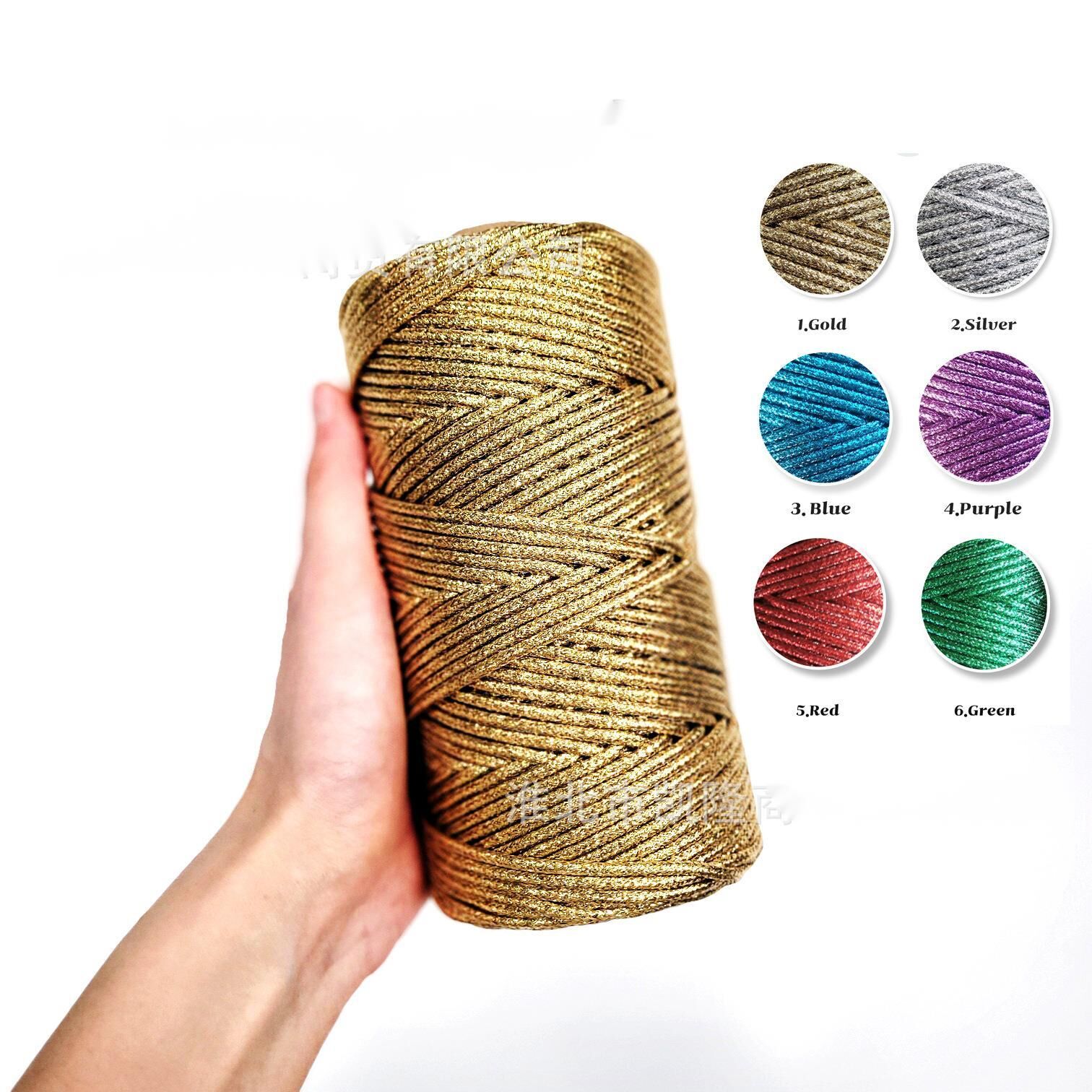 Shiny Metallic Braided Cord 3m - Jewelry Making Machine recension och pris