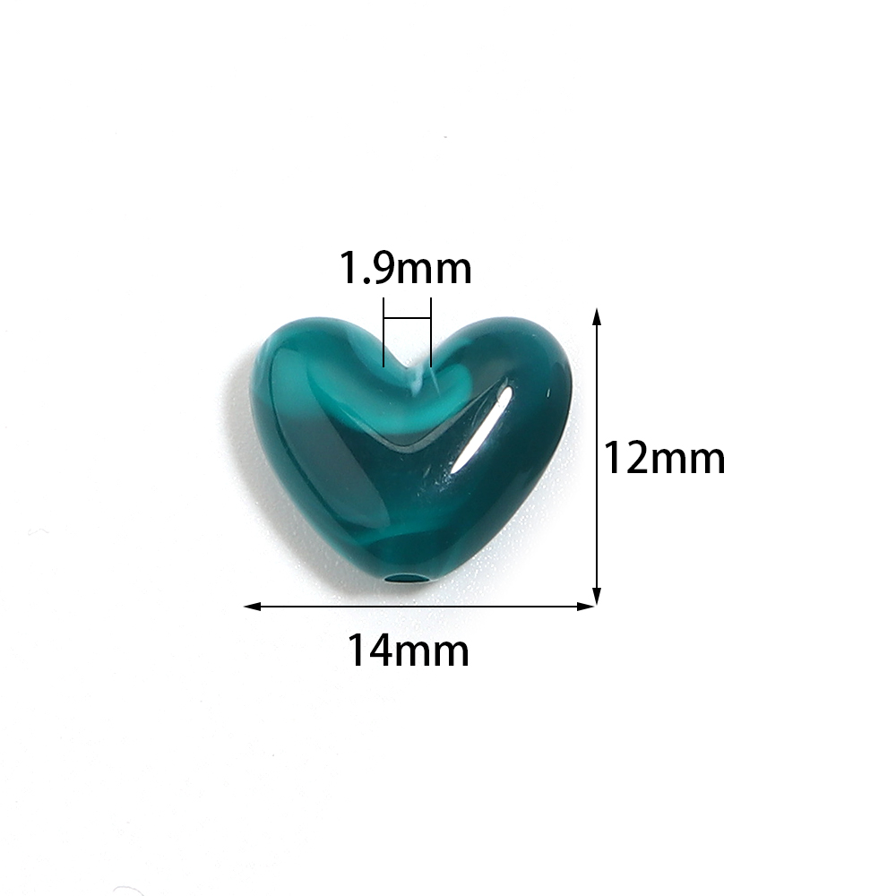 20pcs double Colour Heart Bead - Jewelry Making Supplies Wholesale recension och pris