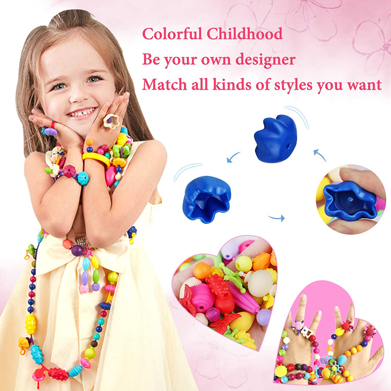 100pcs Pop Beads Children Girl - Jewelry Making 4 Year Old recension och pris