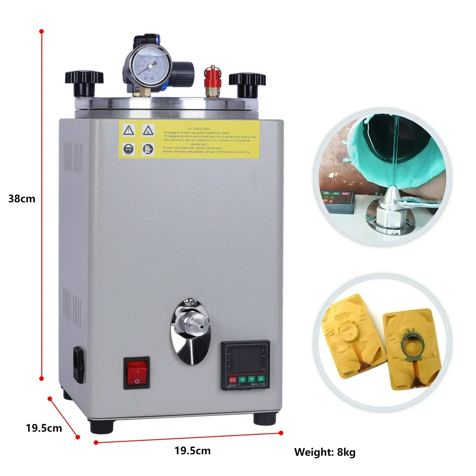 PHYHOO Pump Wax Injector Jewel - Jewelry Making Machine recension och pris