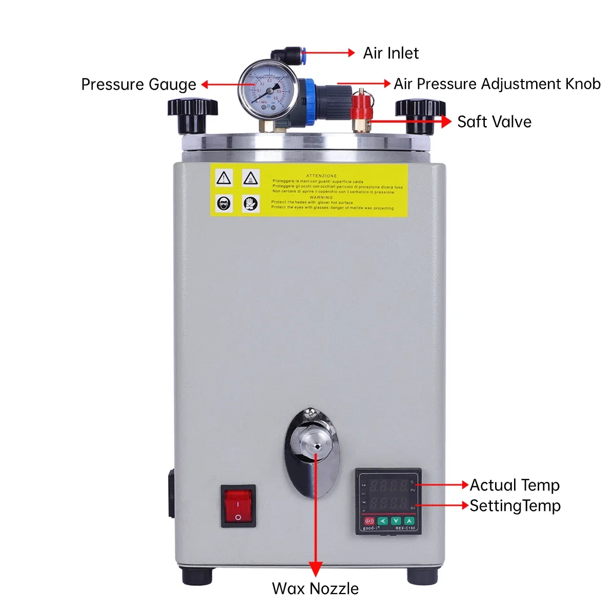 PHYHOO Pump Wax Injector Jewel - Jewelry Making Machine recension och pris