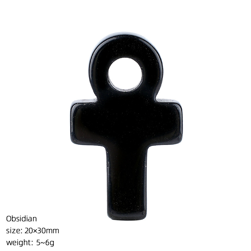 Natural Stone Crystal Ankh Pen - Jewelry Making Michaels recension och pris