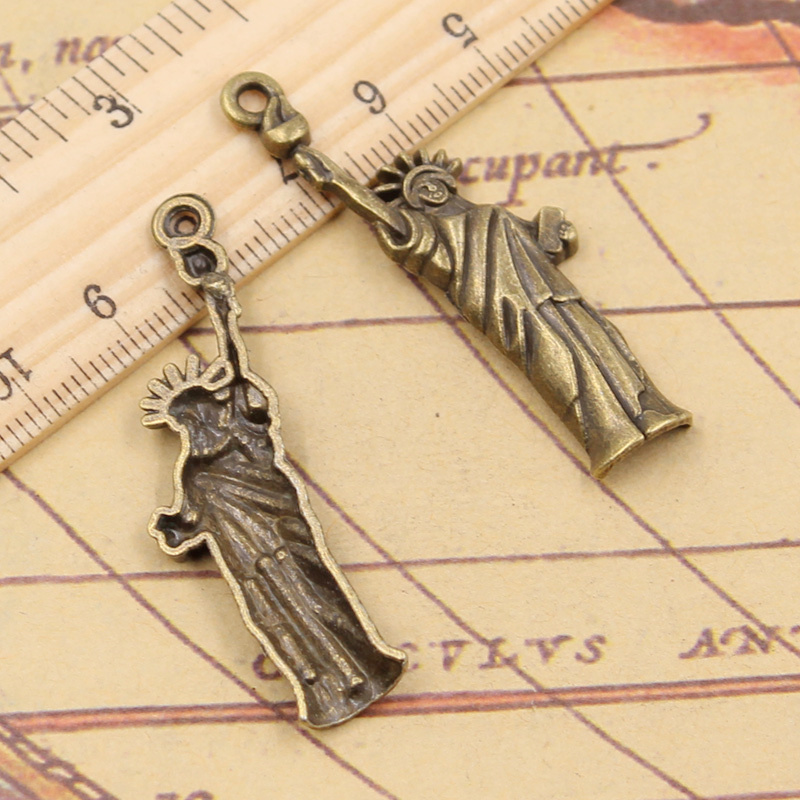 10pcs Charms Statue Of Liberty - Jewelry Making York recension och pris