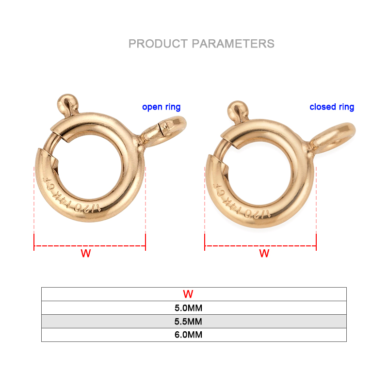 14K Gold Filled Spring Ring Cl - Jewelry Making Supplies Wholesale recension och pris